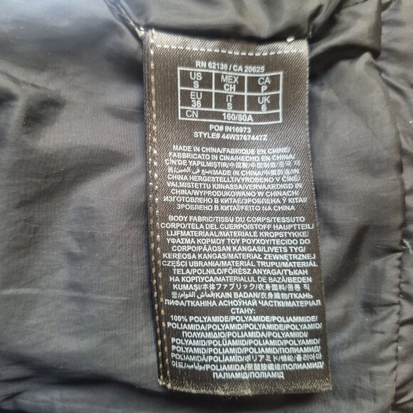 Marciano black belted puffer coat, S - Picture 7 of 15